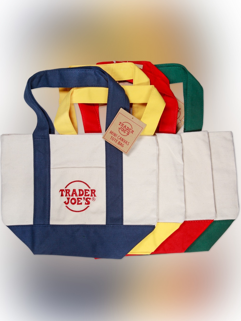 Trader Joe’s Mini Canvas Totes & Micro Totes With Grocery Bag Bundle- 9 total - Picture 2 of 9